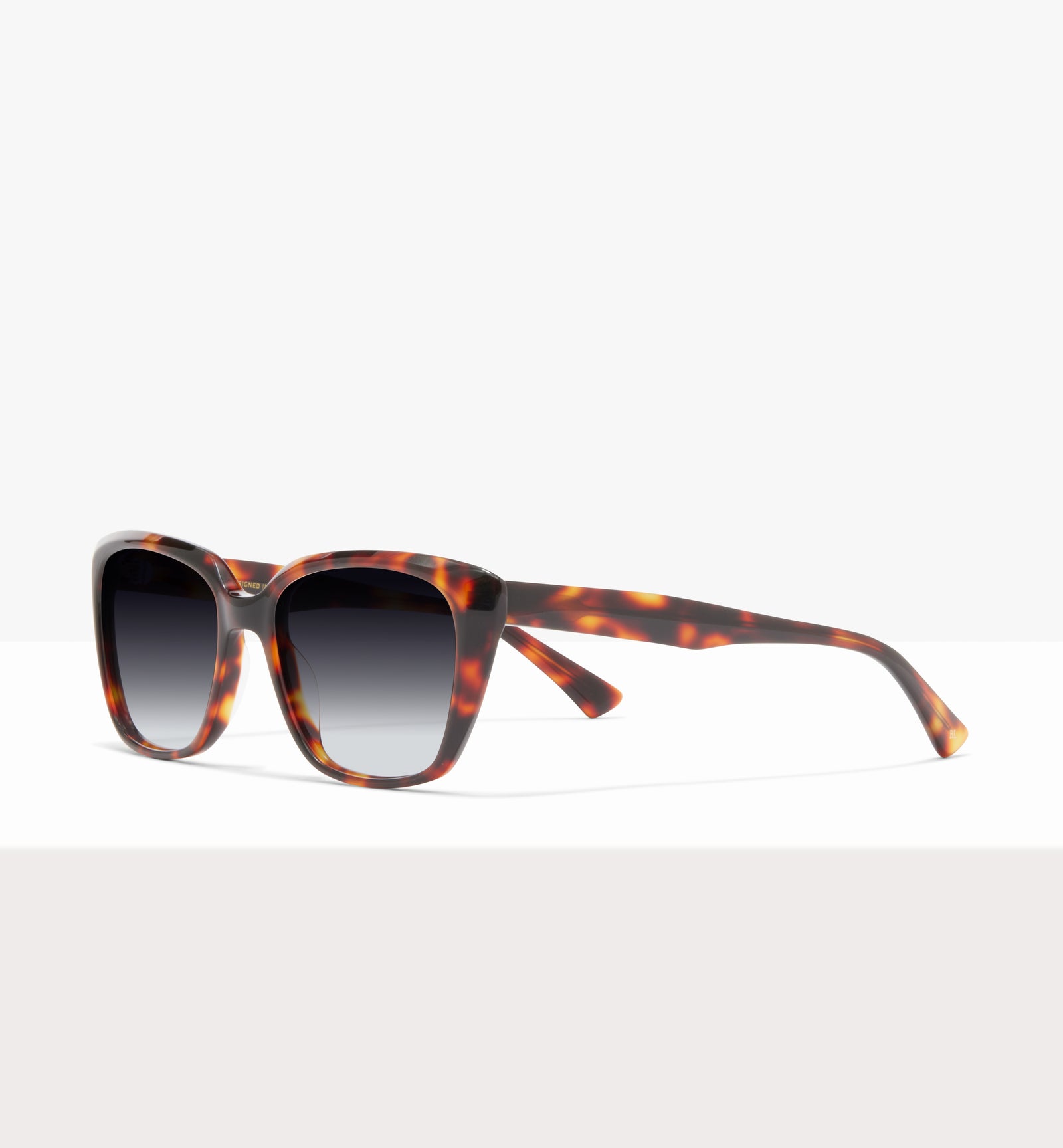 Caramella Char Glasses - Gradient Grey Lenses - Angled