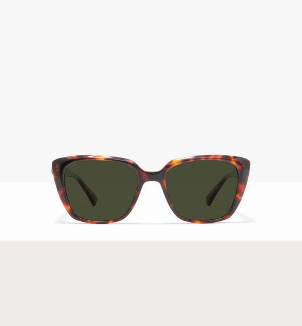 Caramella Char Glasses - Green Lenses - Front