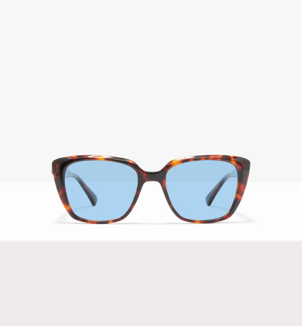 Caramella Char Glasses - Light Blue Lenses - Front