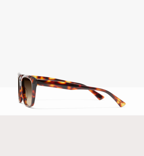 Caramella Char Glasses - Gradient Brown Lenses - Side