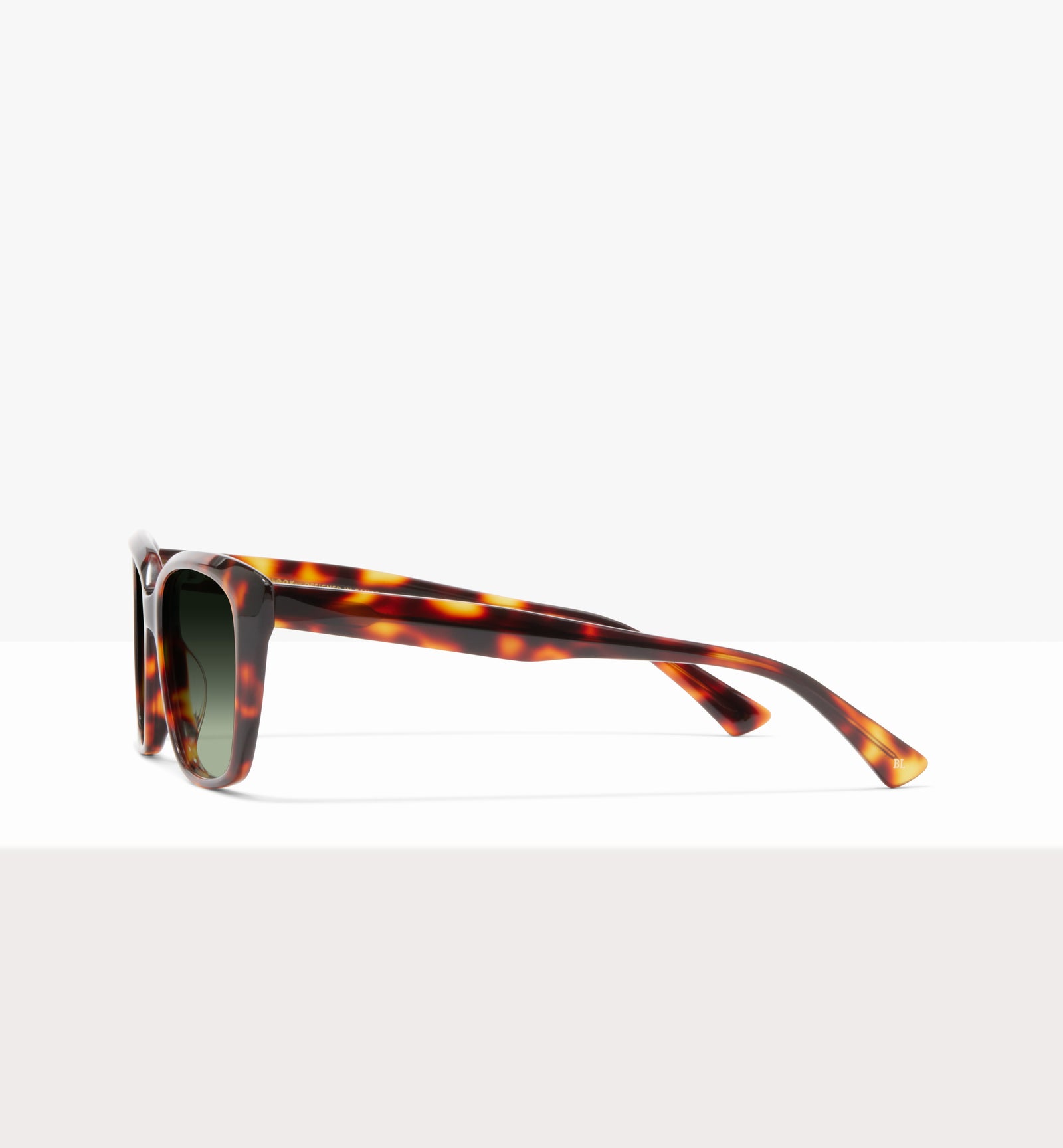 Caramella Char Glasses - Gradient Green Lenses - Side
