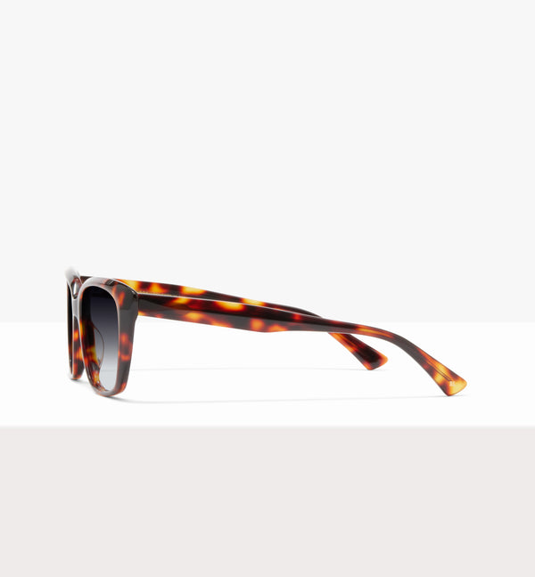 Caramella Char Glasses - Gradient Grey Lenses - Side