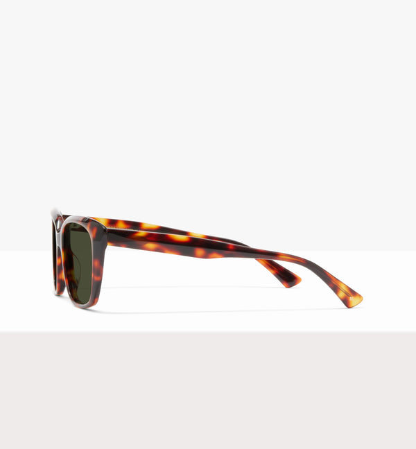 Caramella Char Glasses - Green Lenses - Side