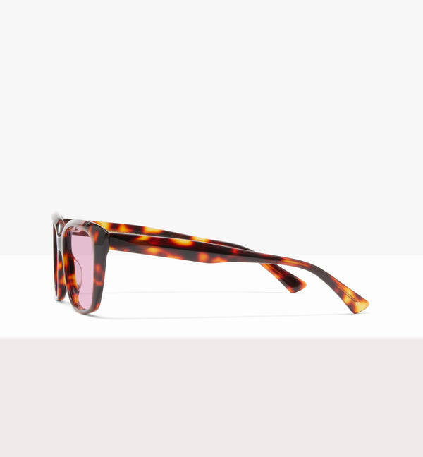 Caramella Char Glasses - Pink Lenses - Side