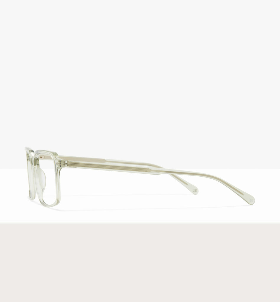 Dorian Clear Green – Prescription Eyeglasses by BonLook
