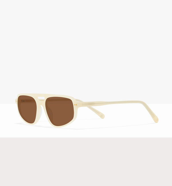 Lunettes « Dune Wax Paper » - Verres marron - Monture inclinée