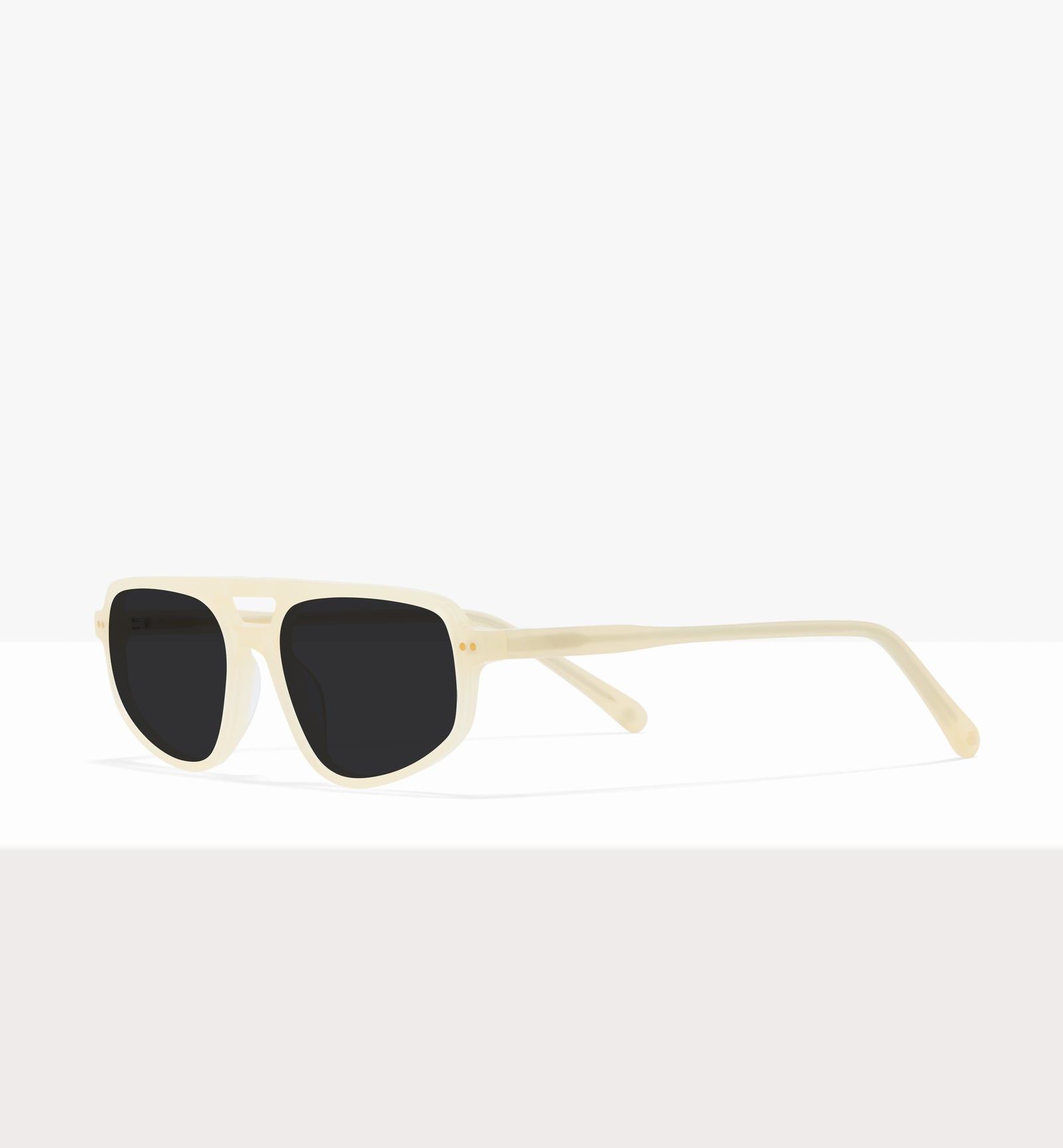 Lunettes de soleil Dune en papier ciré - Verres gris - Monture inclinée