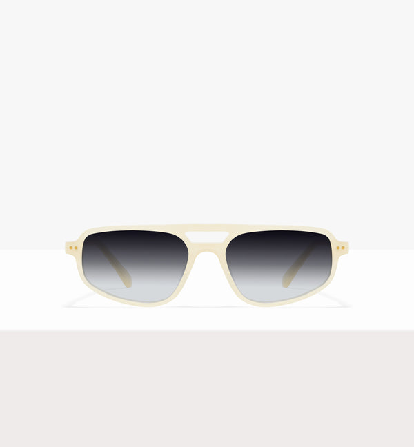 Lunettes Dune en papier ciré - Verres gris dégradés - Face avant