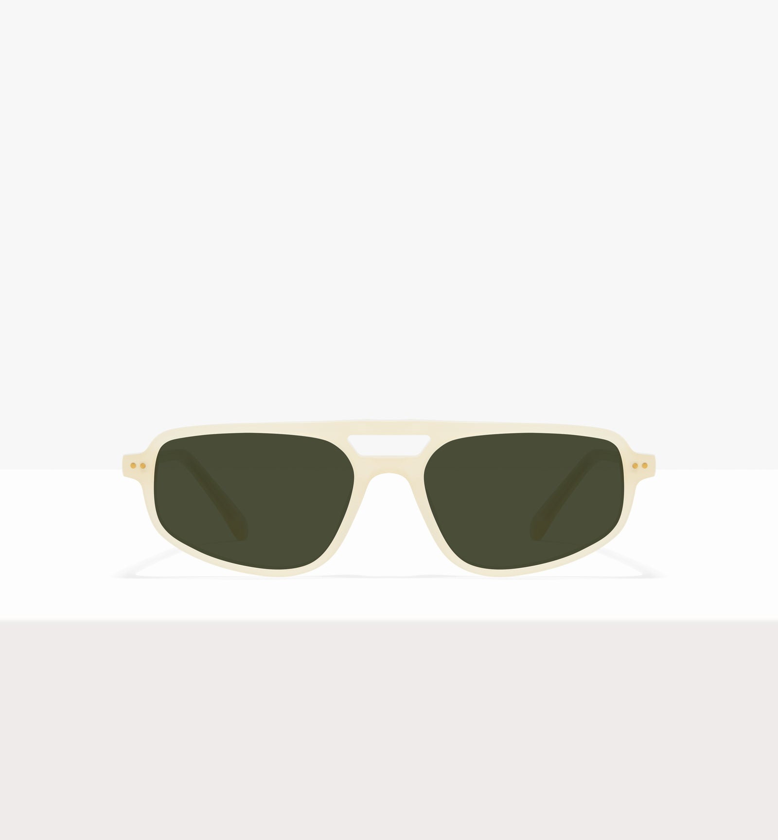 Lunettes Dune en papier ciré - Verres verts - Face avant