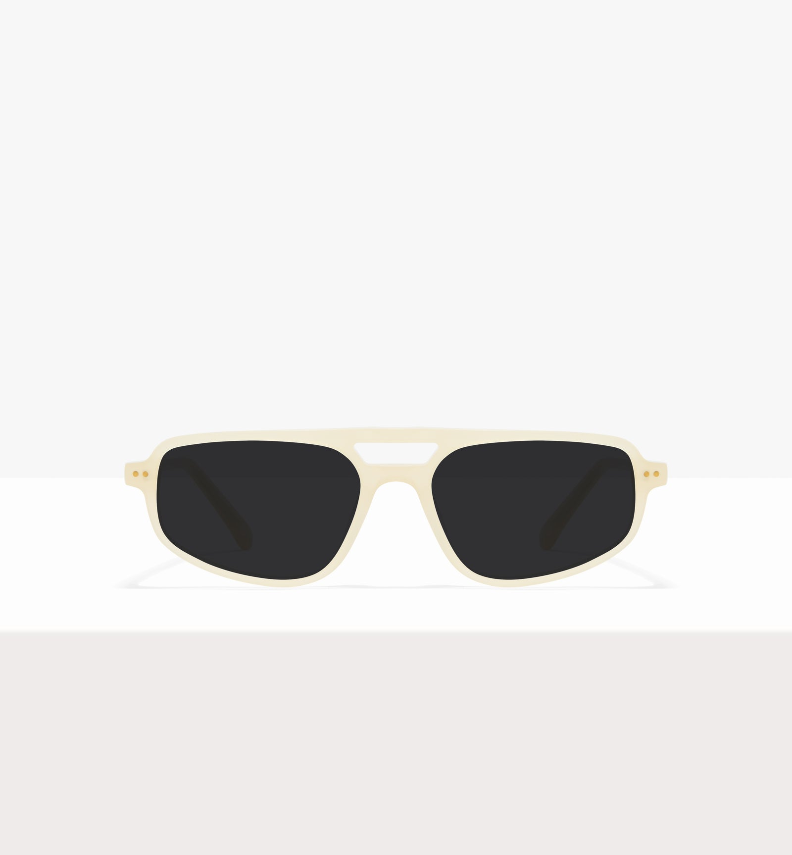 Lunettes de soleil Dune en papier ciré - Verres gris - Face avant