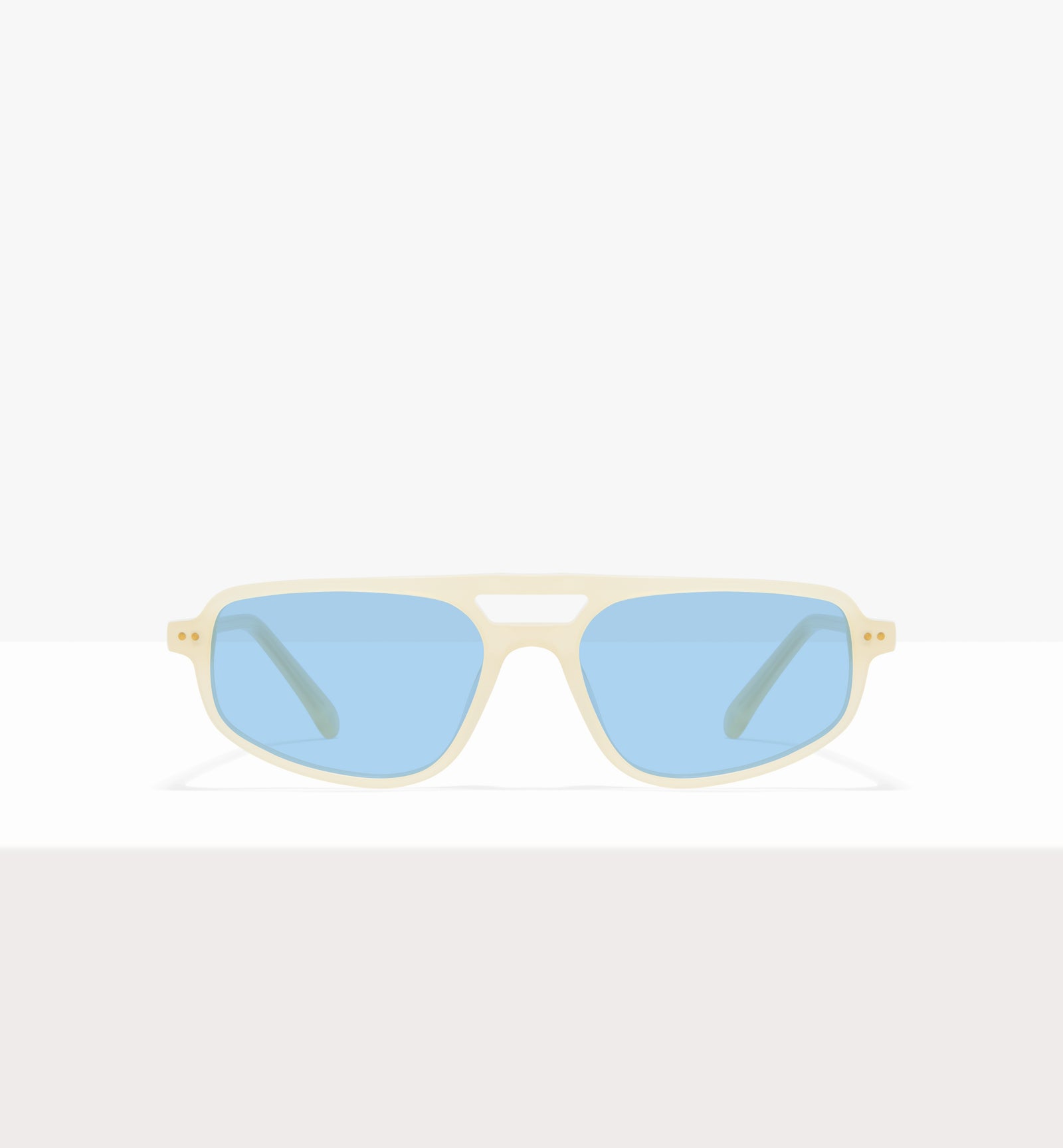 Lunettes Dune en papier ciré - Verres bleu clair - Face avant