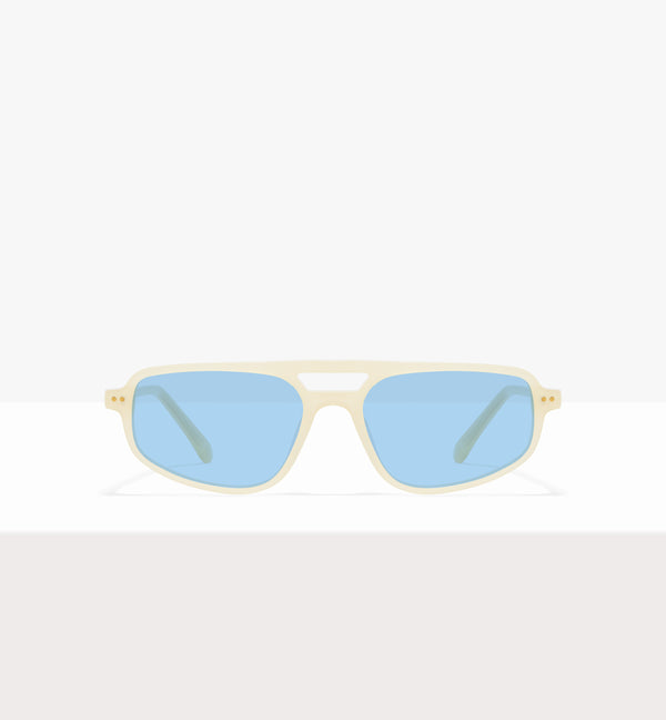 Lunettes Dune en papier ciré - Verres bleu clair - Face avant