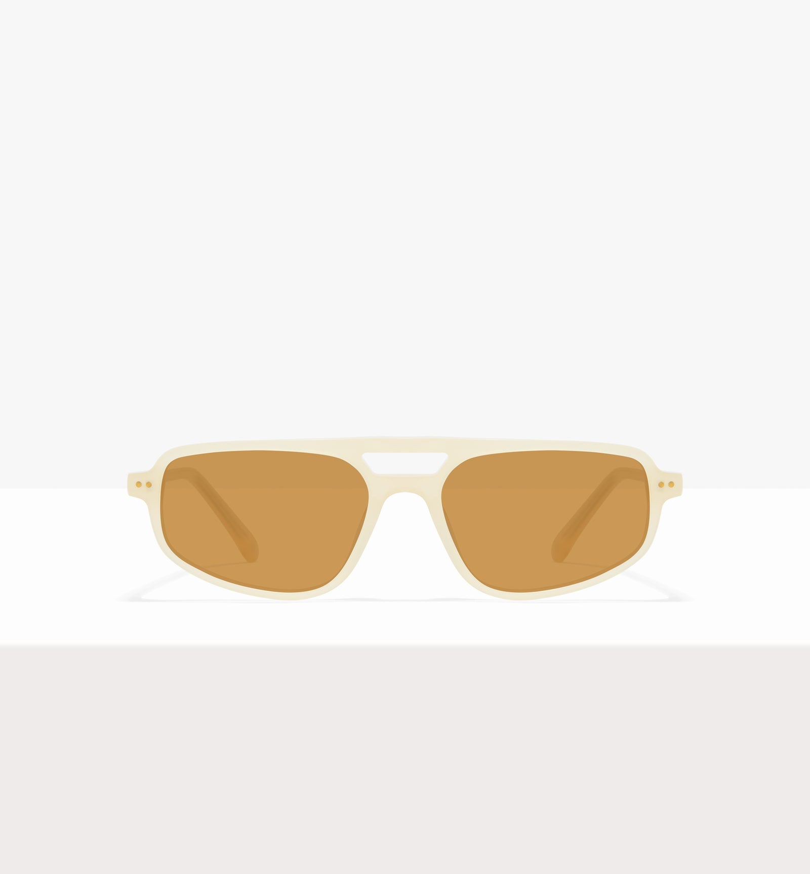 Lunettes de soleil Dune en papier ciré - Verres marron clair - Face avant