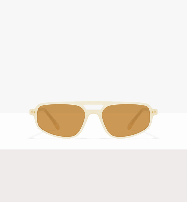 Lunettes Dune en papier ciré - Verres marron clair - Face avant