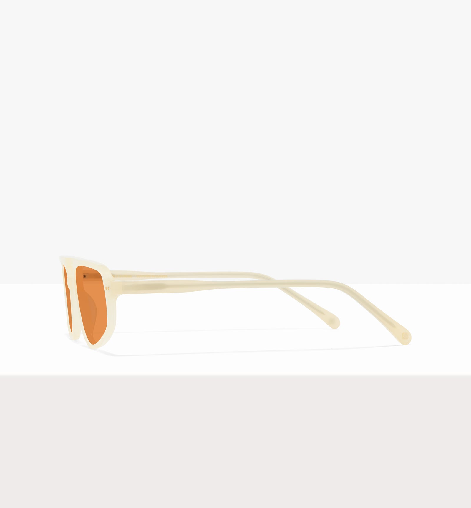 Lunettes de soleil Dune en papier ciré - Verres ambrés - Côté