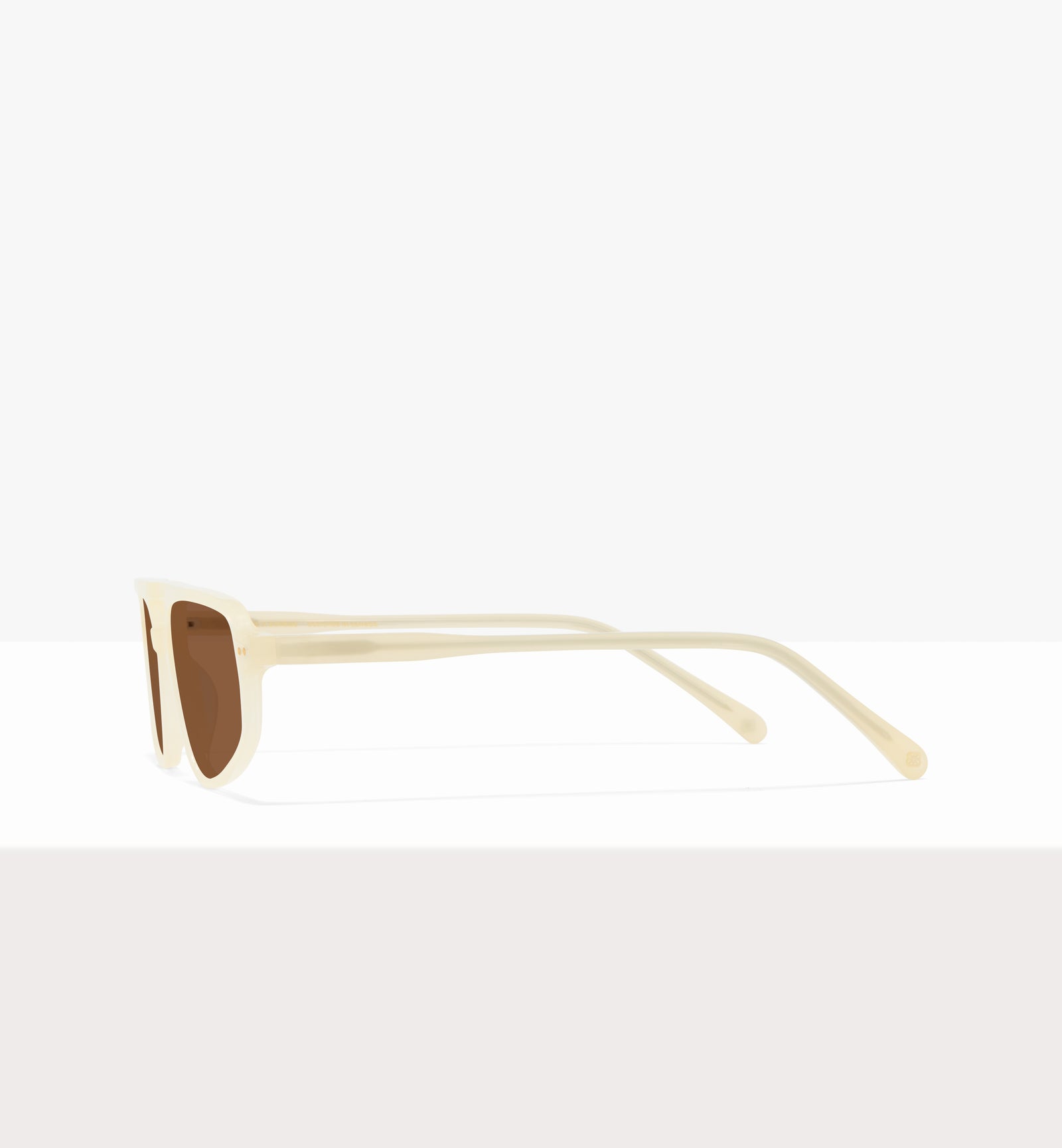 Lunettes Dune en papier ciré - Verres marron - Côté