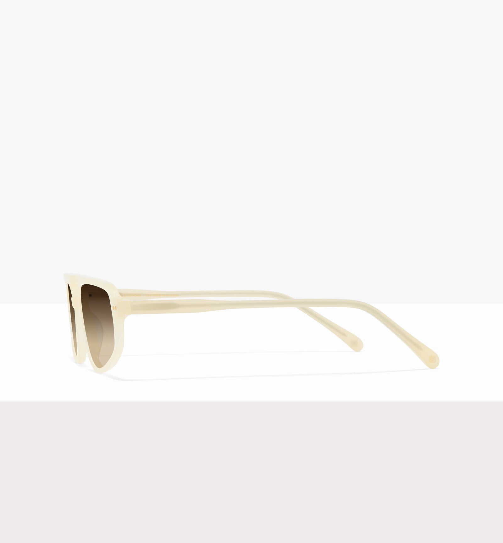 Lunettes Dune en papier ciré - Verres marron dégradés - Côté
