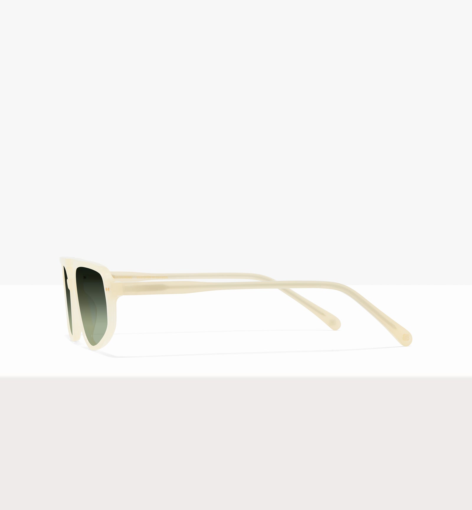 Lunettes Dune en papier ciré - Verres verts dégradés - Côté