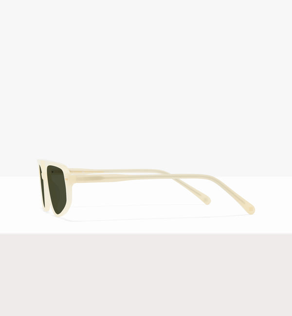 Lunettes de soleil Dune en papier ciré - Verres verts - Côté