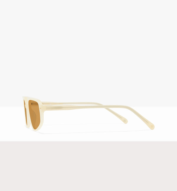 Lunettes Dune en papier ciré - Verres marron clair - Côté
