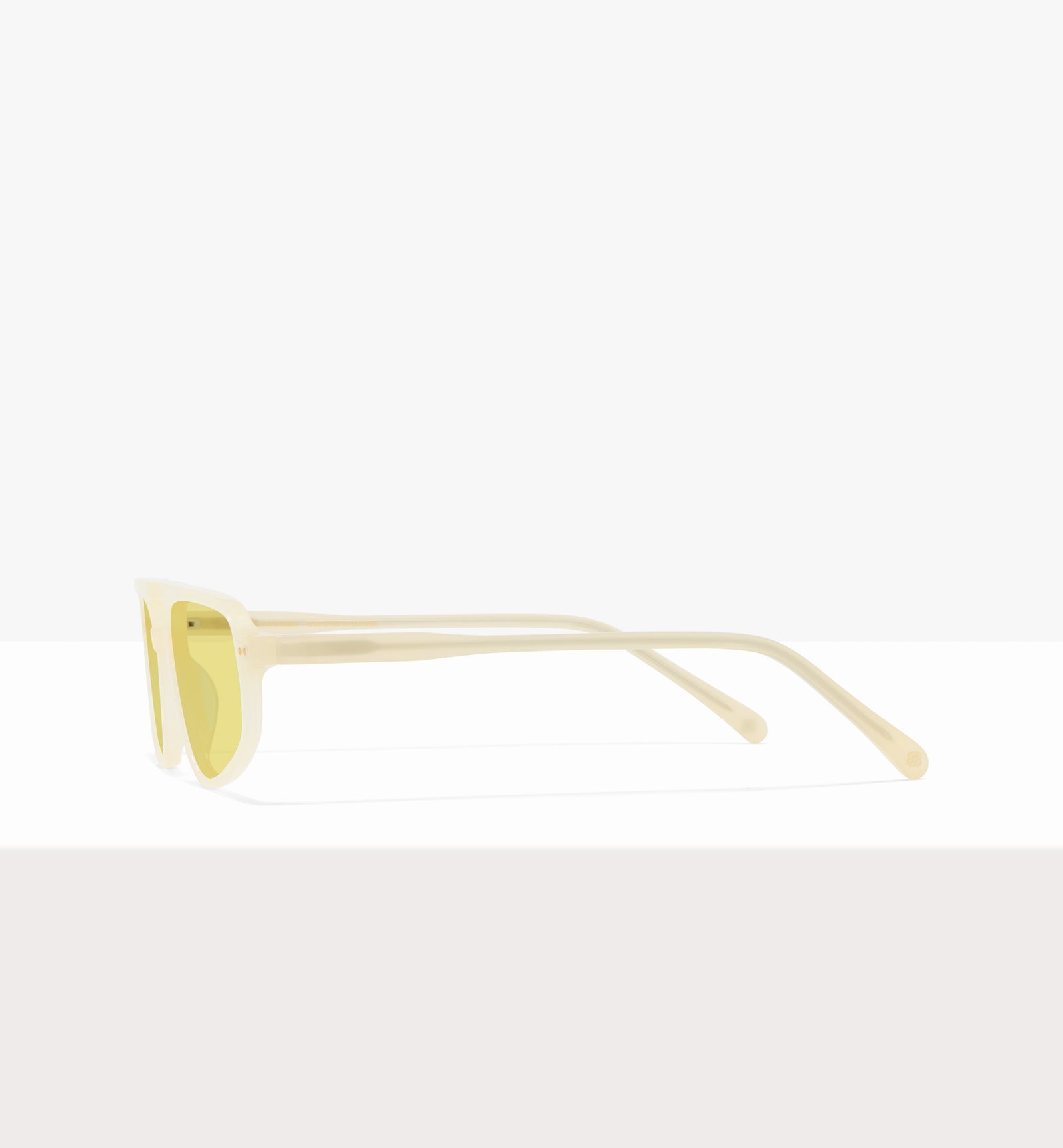 Lunettes Dune en papier ciré - Verres jaunes - Côté