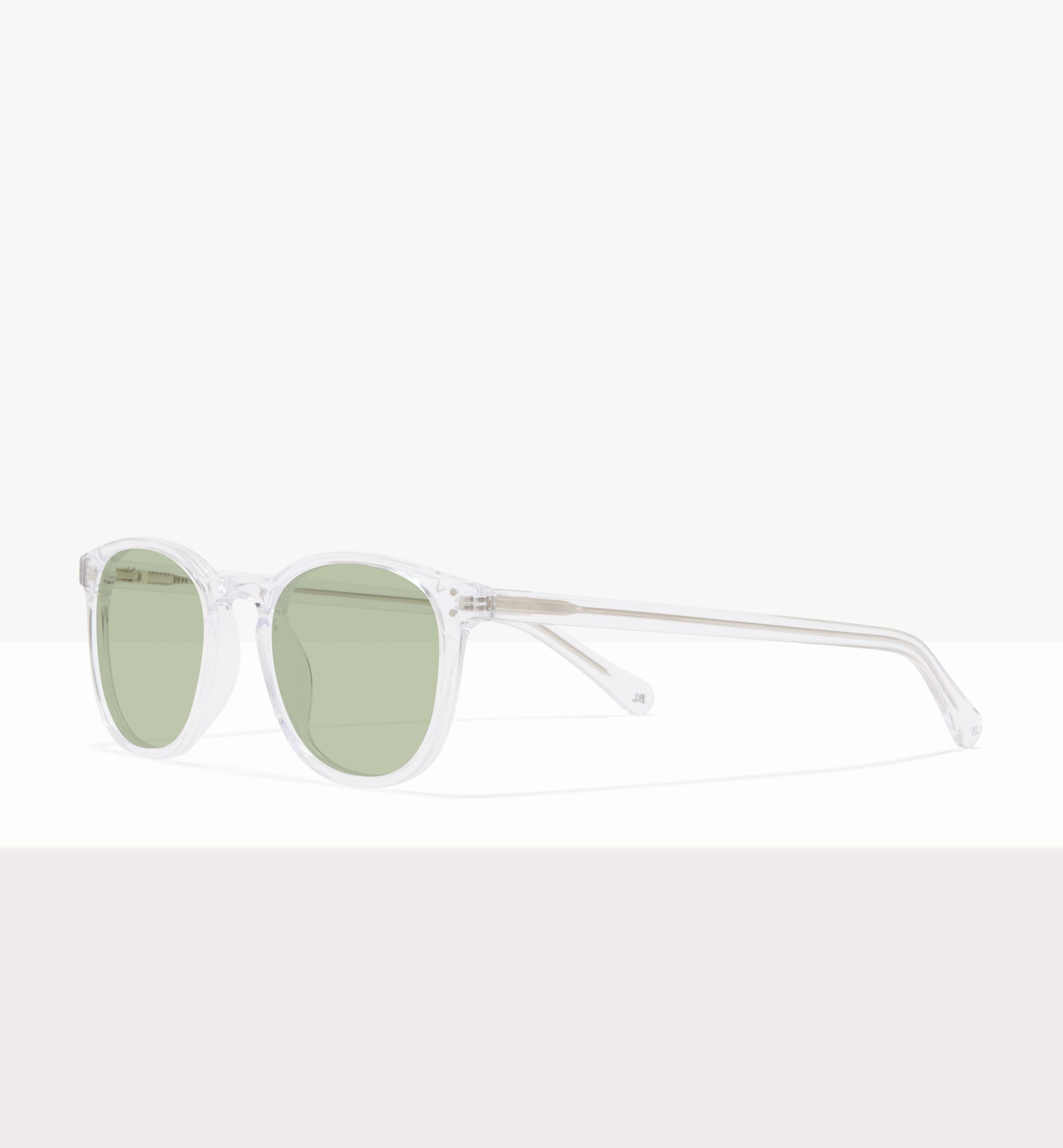 Lunettes « Solemn » en cristal - Verres vert clair - À monture inclinée
