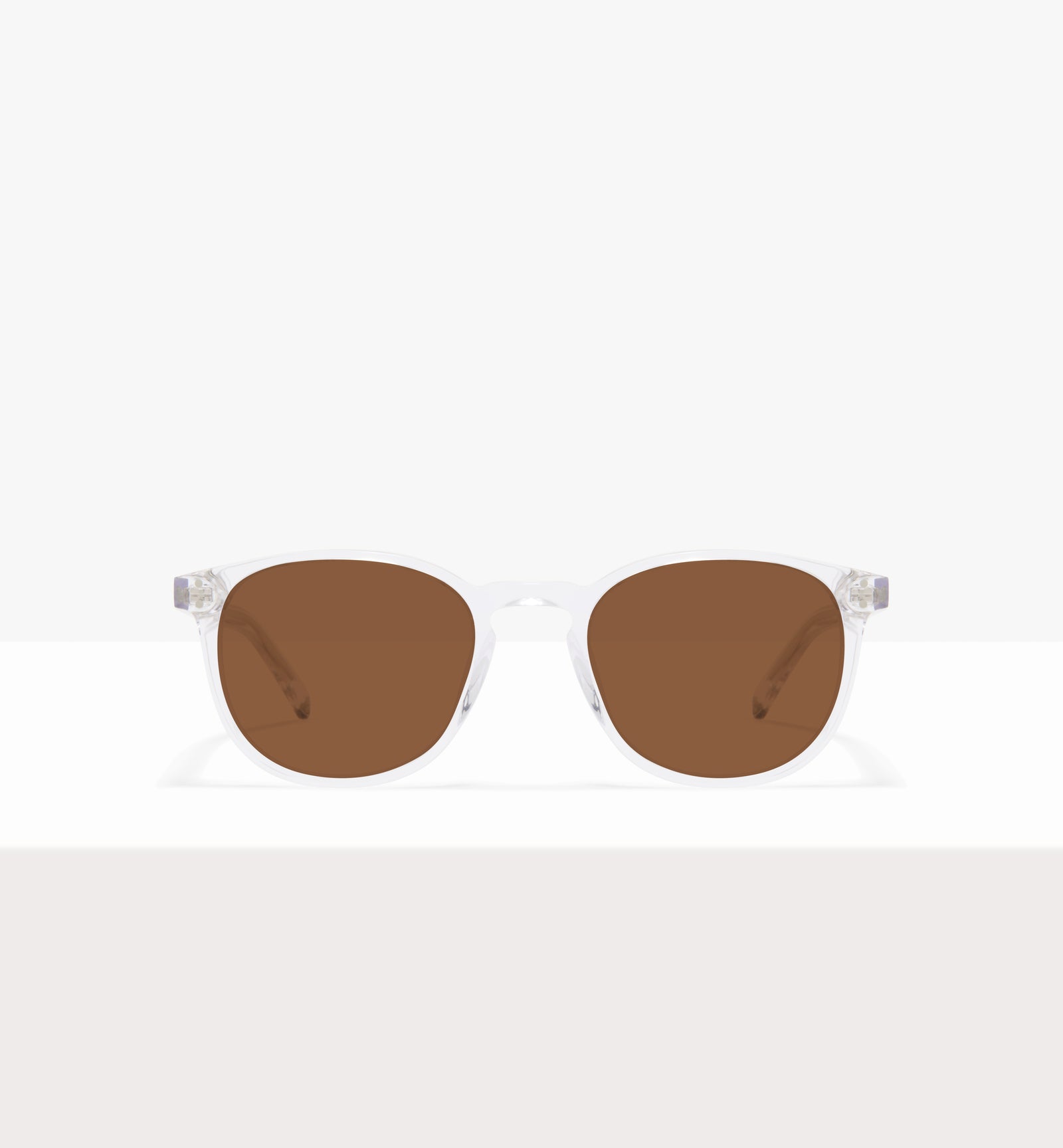 Lunettes « Solemn » en cristal - Verres marron - Vue de face