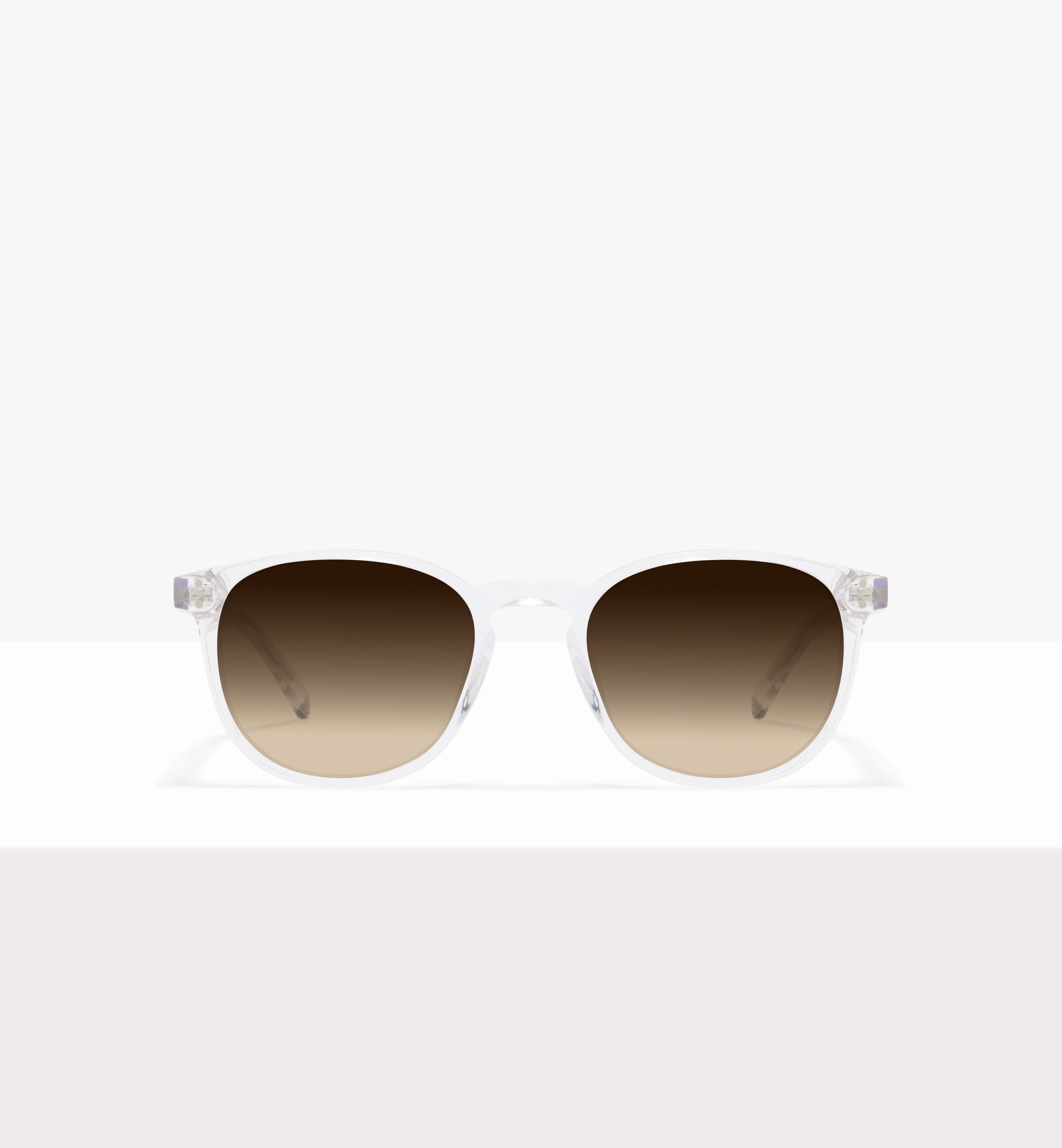 Lunettes « Solemn » en cristal - Verres marron dégradés - Face avant