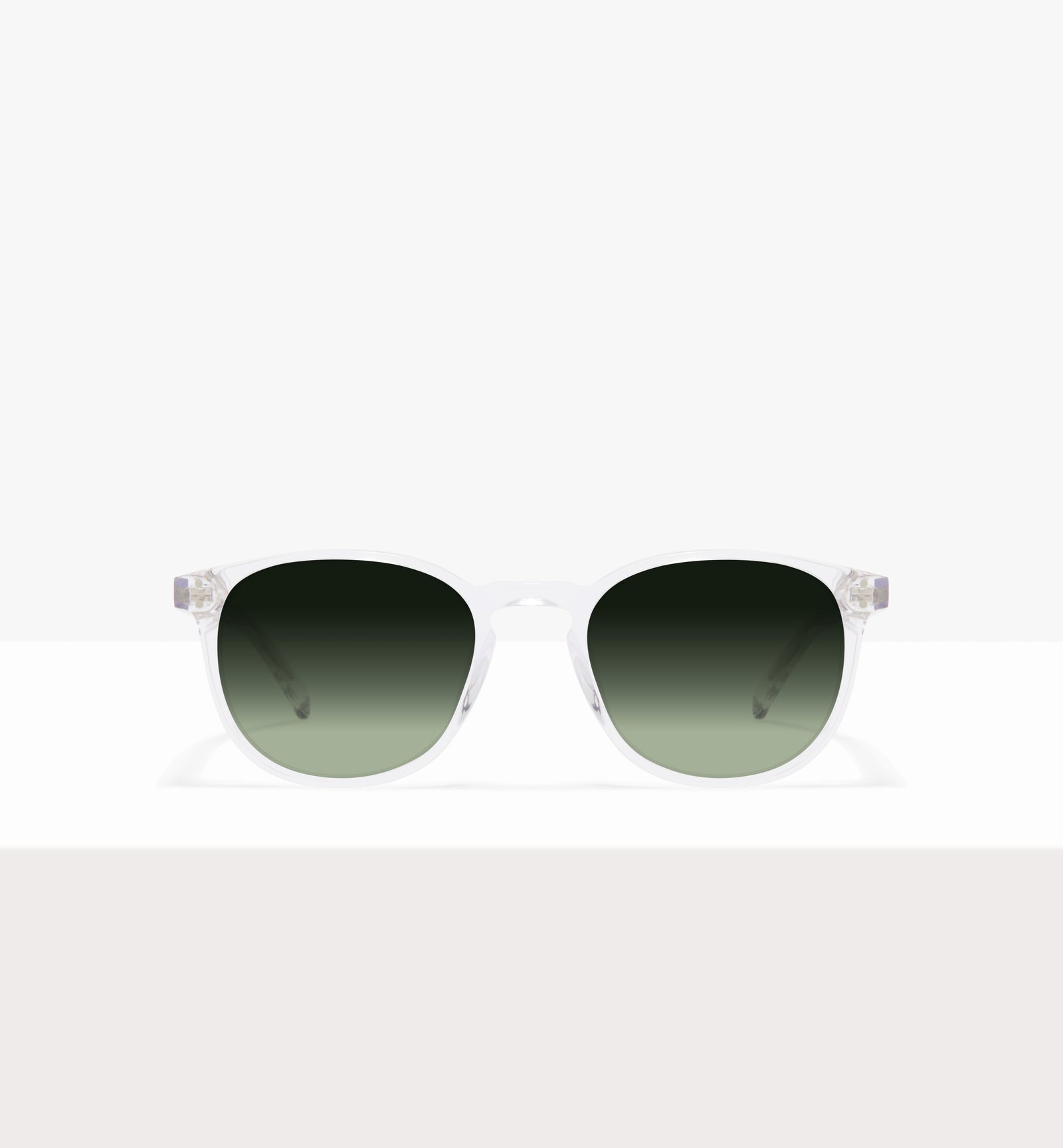 Lunettes « Solemn » en cristal - Verres verts dégradés - Face avant
