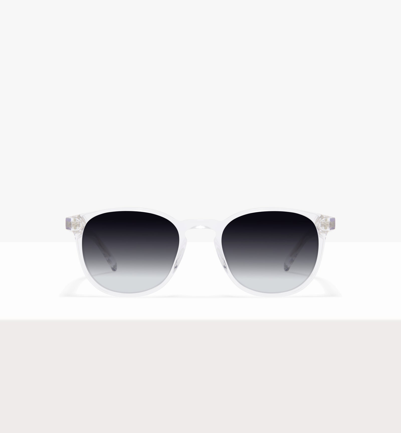 Lunettes « Solemn » en cristal - Verres gris dégradés - Face avant