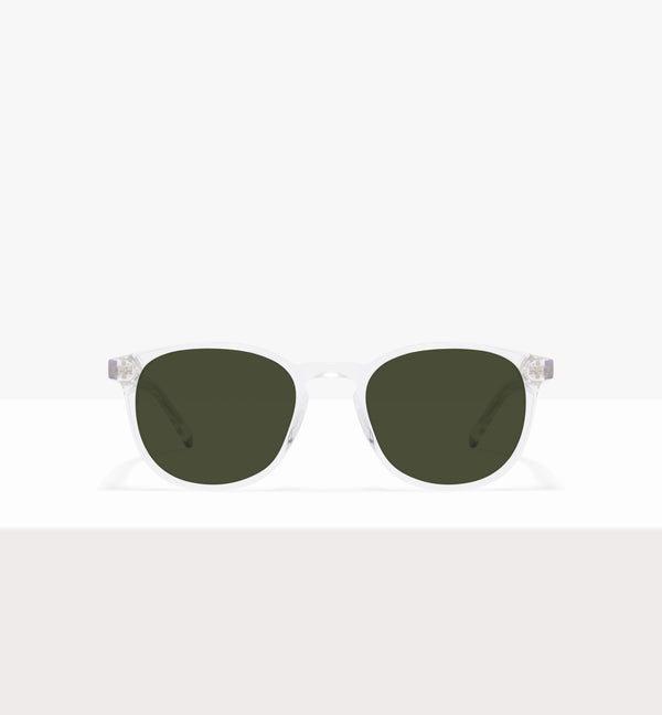 Verres en cristal « Solemn » - Verres verts - Face avant