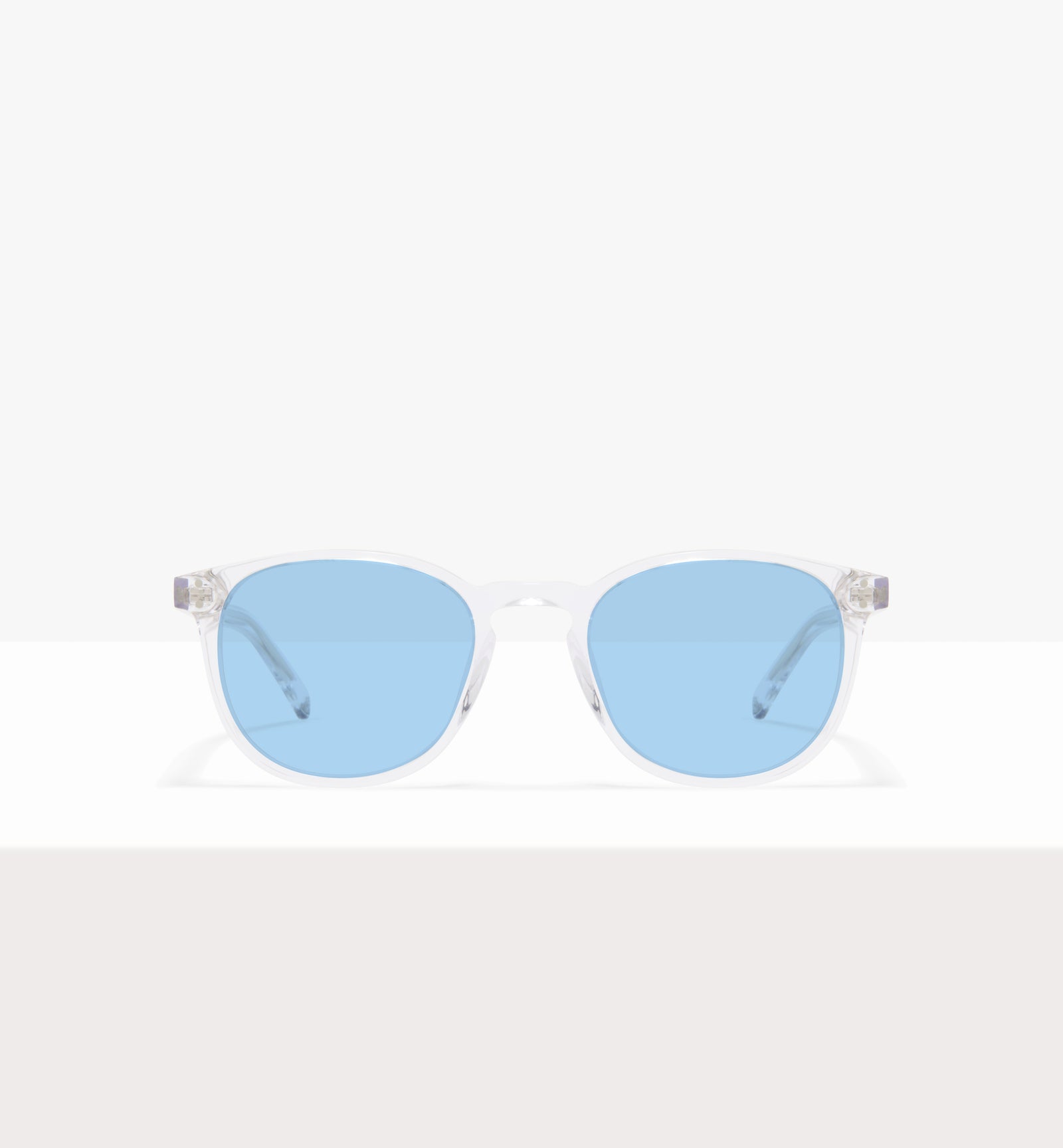 Verres en cristal « Solemn » - Verres bleu clair - Face avant