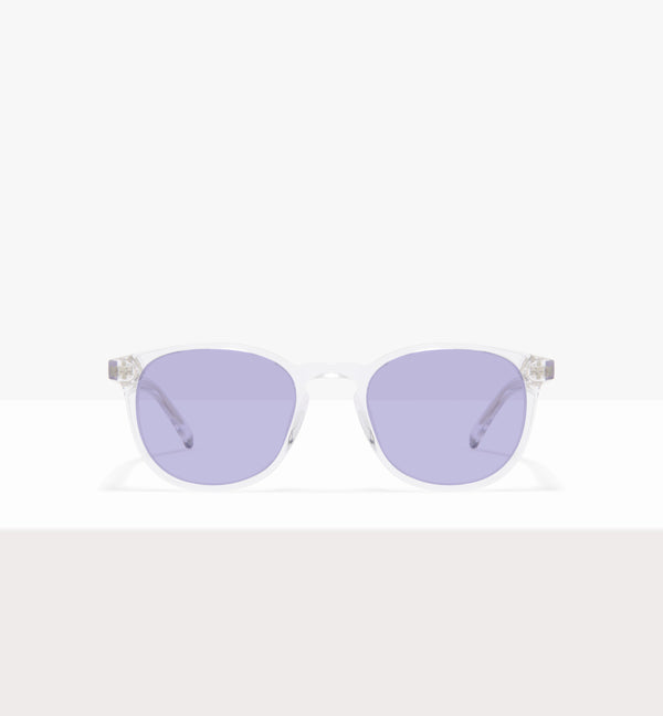 Verres en cristal « Solemn » - Verres lilas - Face avant