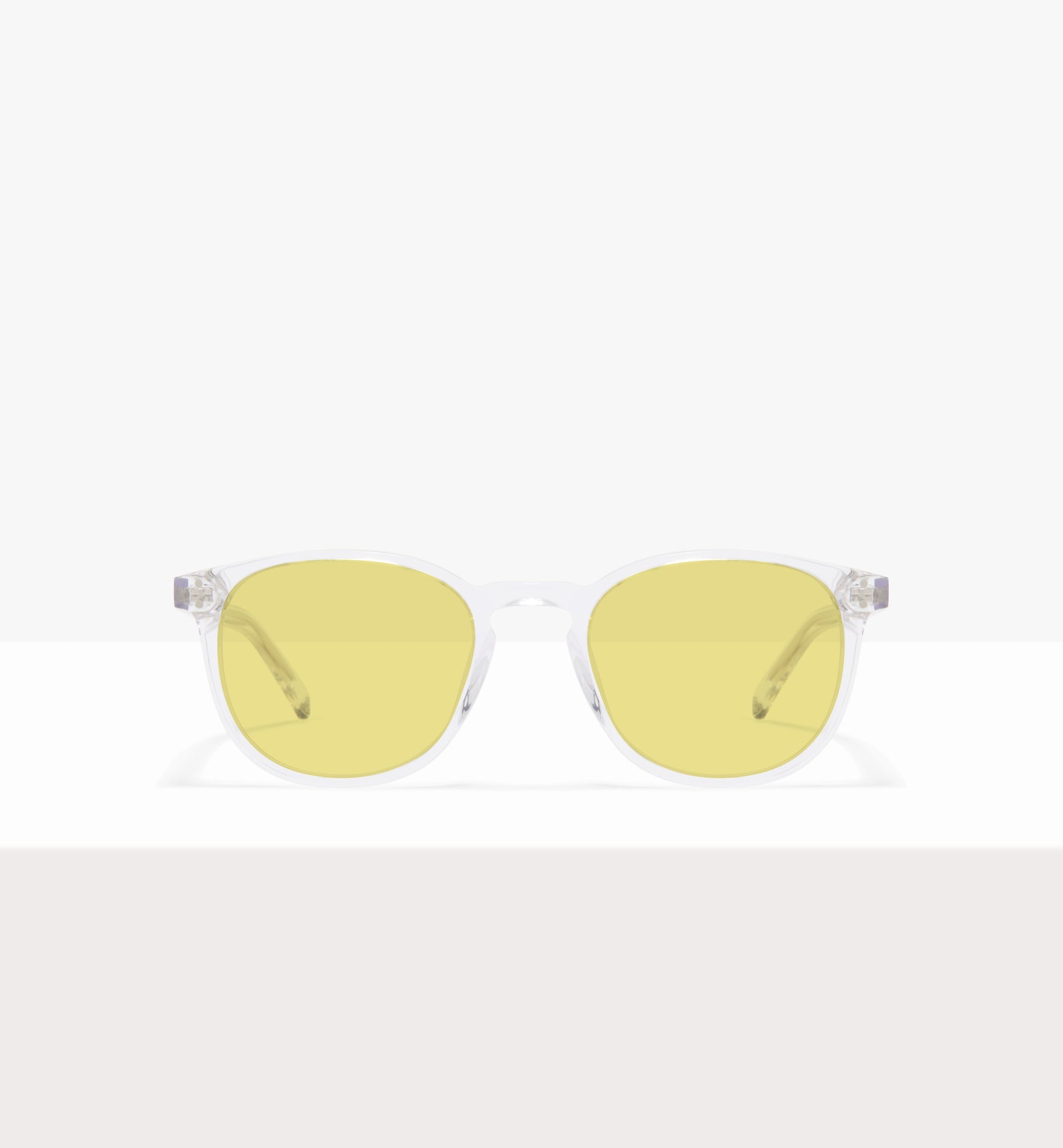 Lunettes « Solemn » en cristal - Verres jaunes - Vue de face