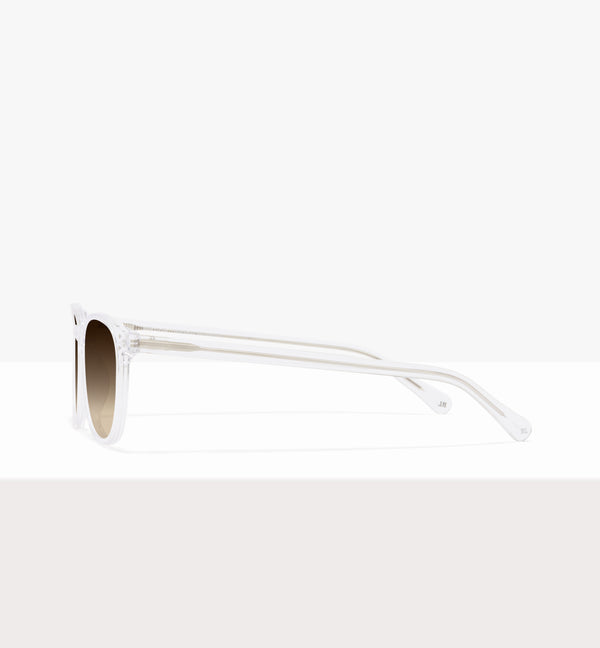 Lunettes « Solemn » en cristal - Verres marron dégradés - Côté