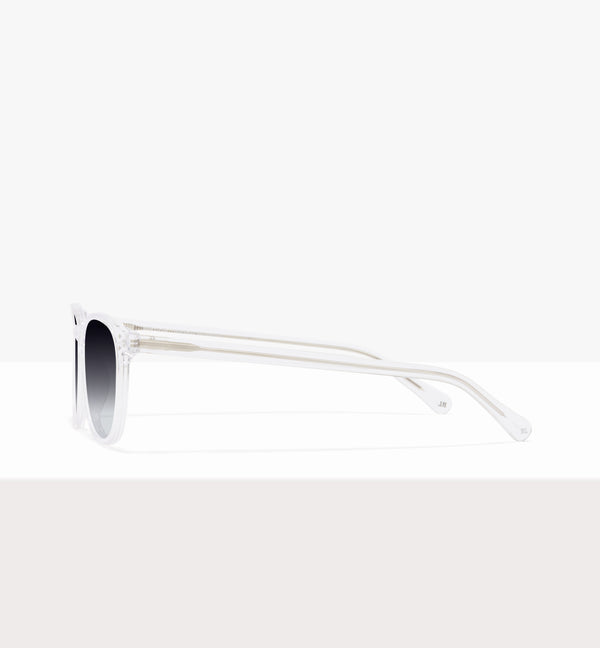 Lunettes de soleil Solemn Crystal - Verres gris dégradés - Côté