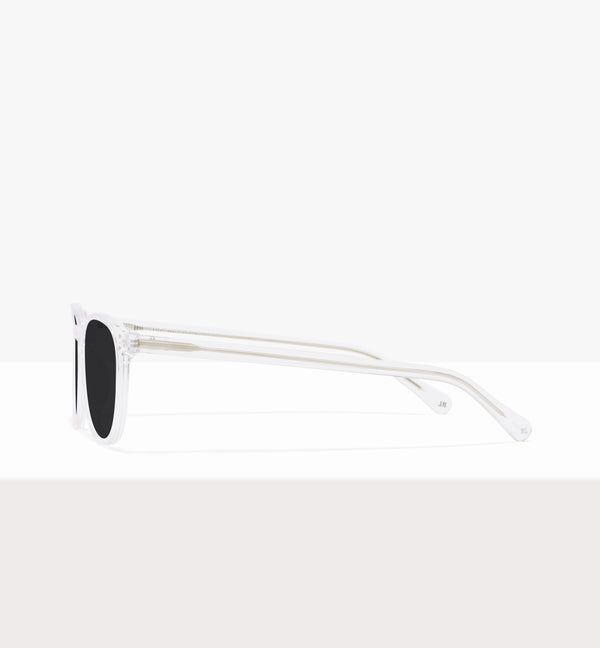 Lunettes « Solemn » en cristal - Verres gris - Côté