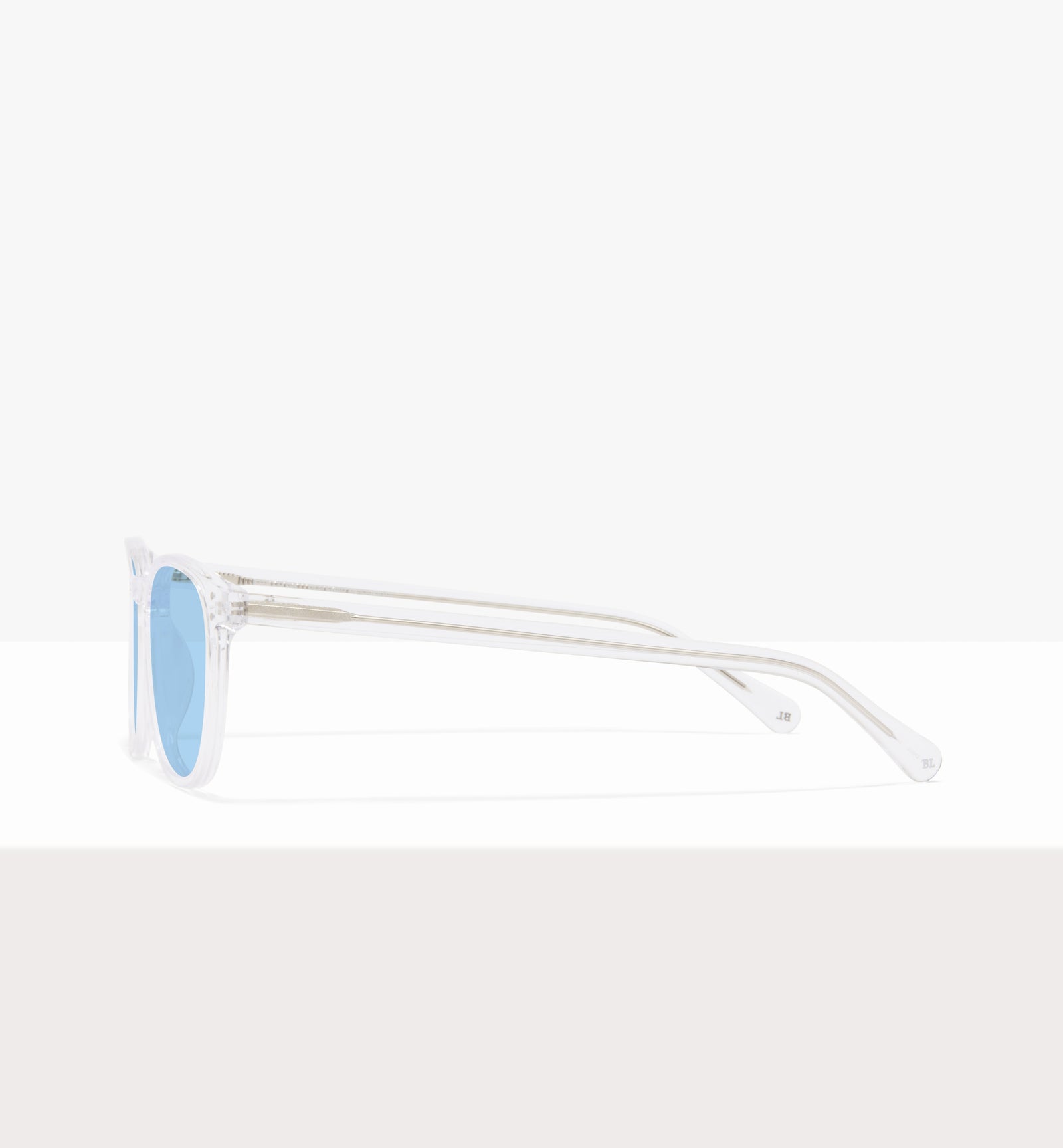 Lunettes de soleil Sollemn Crystal - Verres bleu clair - Profil latéral