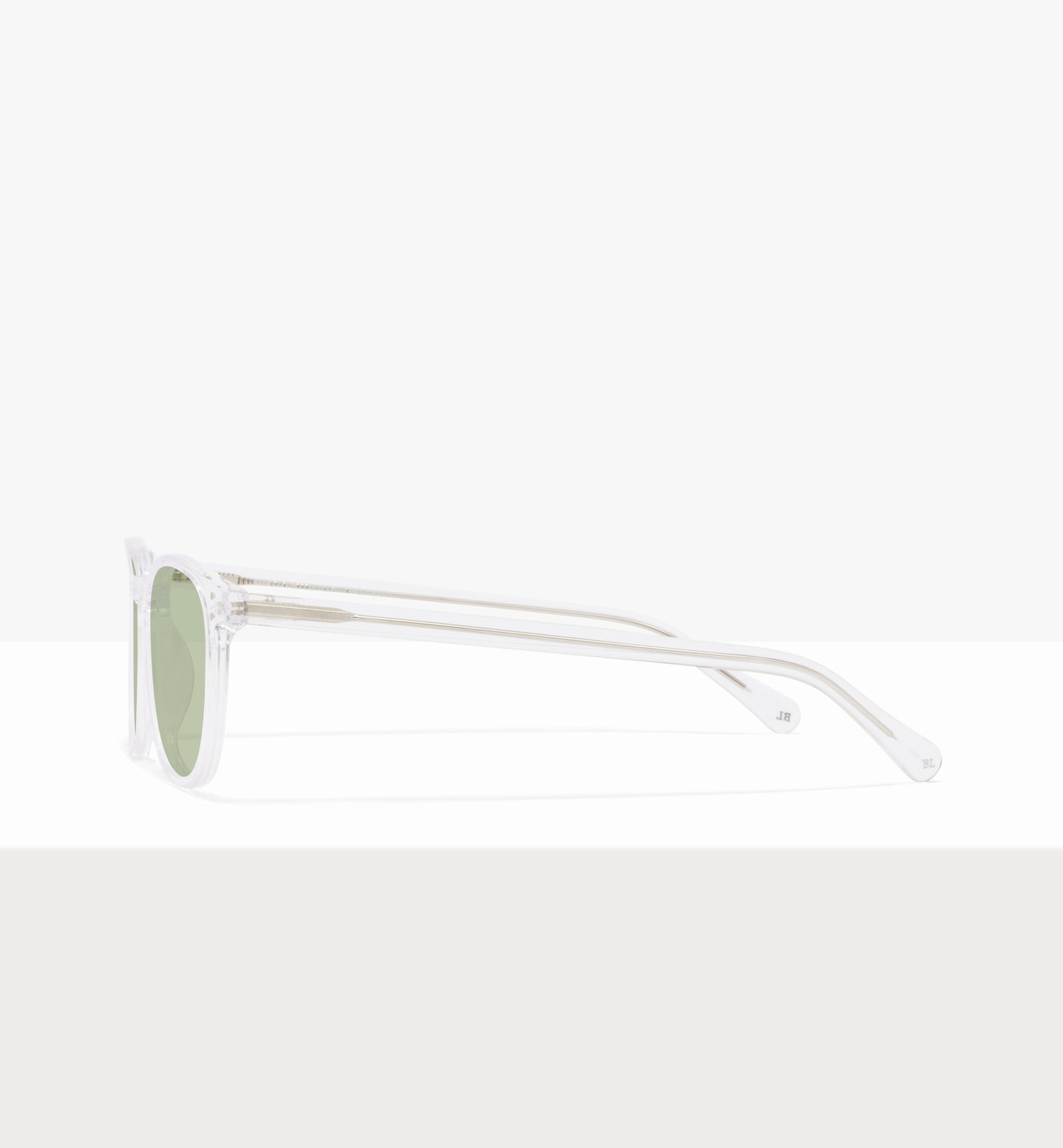 Lunettes « Solemn » en cristal - Verres vert clair - Côté