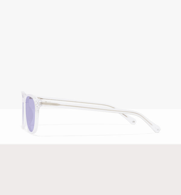 Lunettes de soleil Solemn Crystal - Verres lilas - Côté