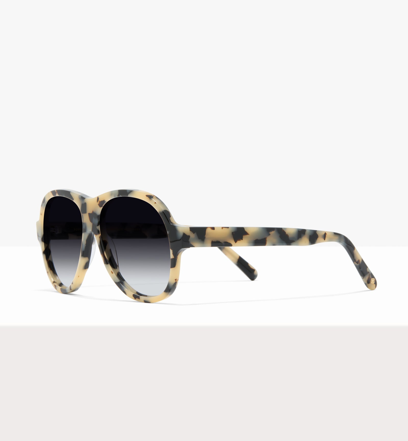 Lunettes de soleil Sonne en papier ciré - Verres gris dégradés - Monture inclinée