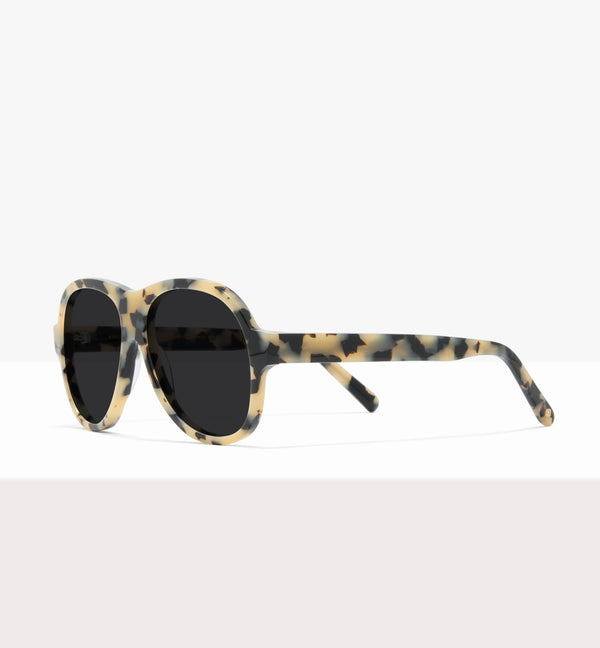 Lunettes de soleil Sonne en papier ciré - Verres gris - Monture inclinée