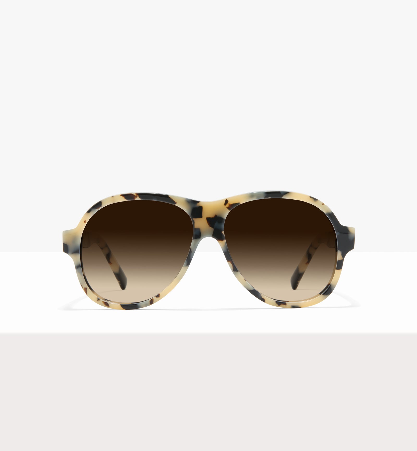 Lunettes de soleil Sonne en papier ciré - Verres marron dégradés - Face avant