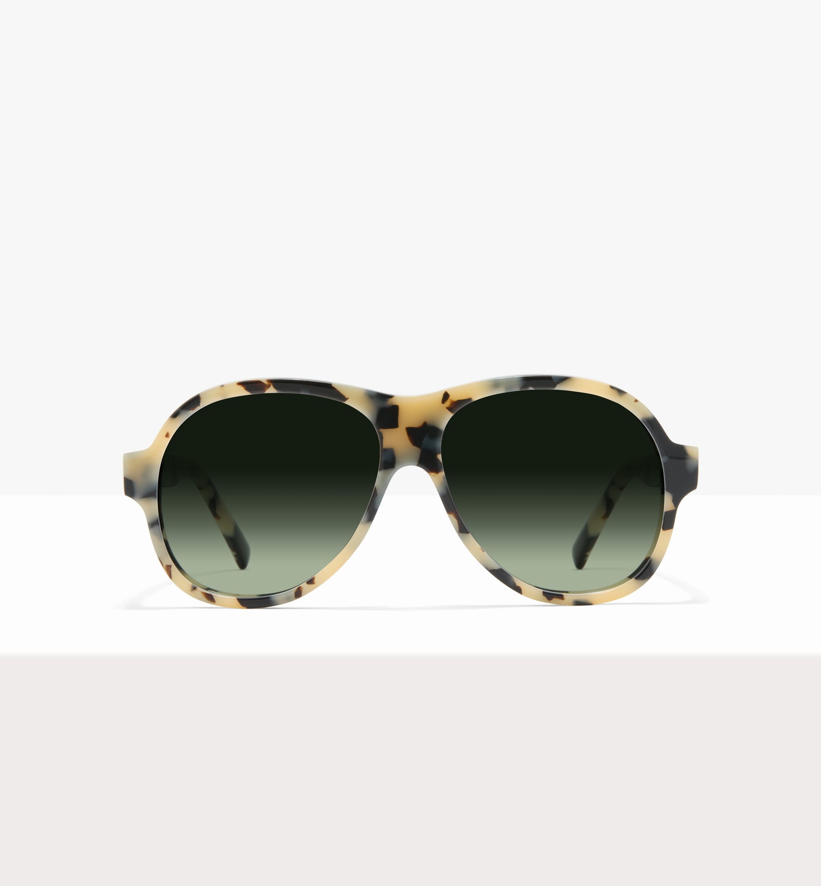 Lunettes de soleil Sonne en papier ciré - Verres verts dégradés - Face avant