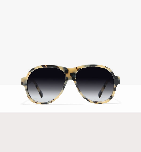 Lunettes de soleil Sonne en papier ciré - Verres gris dégradés - Face avant
