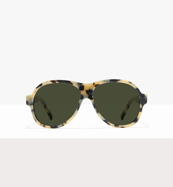 Lunettes de soleil Sonne en papier ciré - Verres verts - Face avant