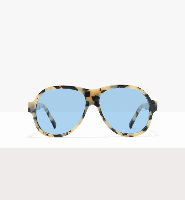 Lunettes de soleil Sonne en papier ciré - Verres bleu clair - Face avant