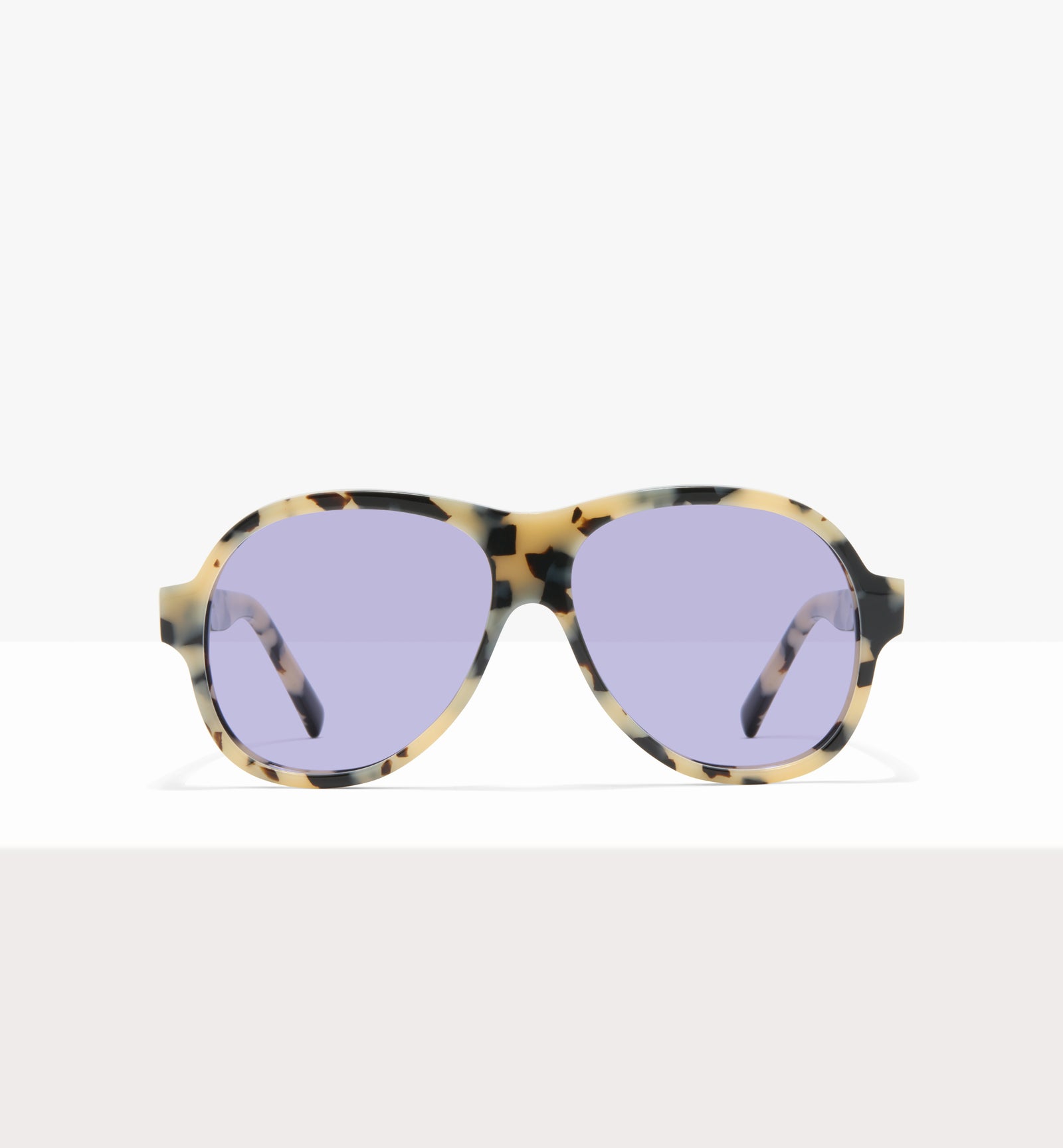 Lunettes de soleil Sonne en papier ciré - Verres lilas - Face avant