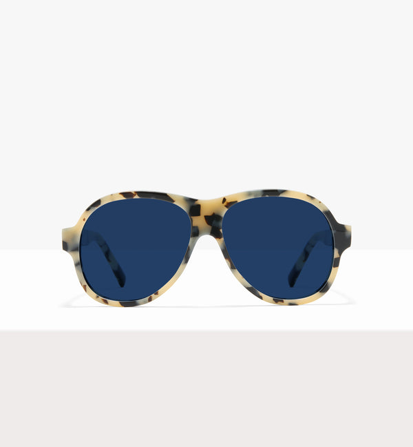 Lunettes de soleil Sonne en papier ciré - Verres bleus photochromiques - Face avant