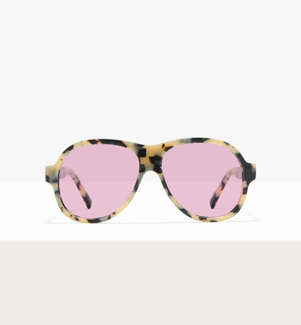 Lunettes de soleil Sonne en papier ciré - Verres roses - Face avant